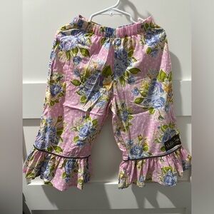 Matilda Jane Good Hart Maple Sugar Ruffle Pants Size 2
